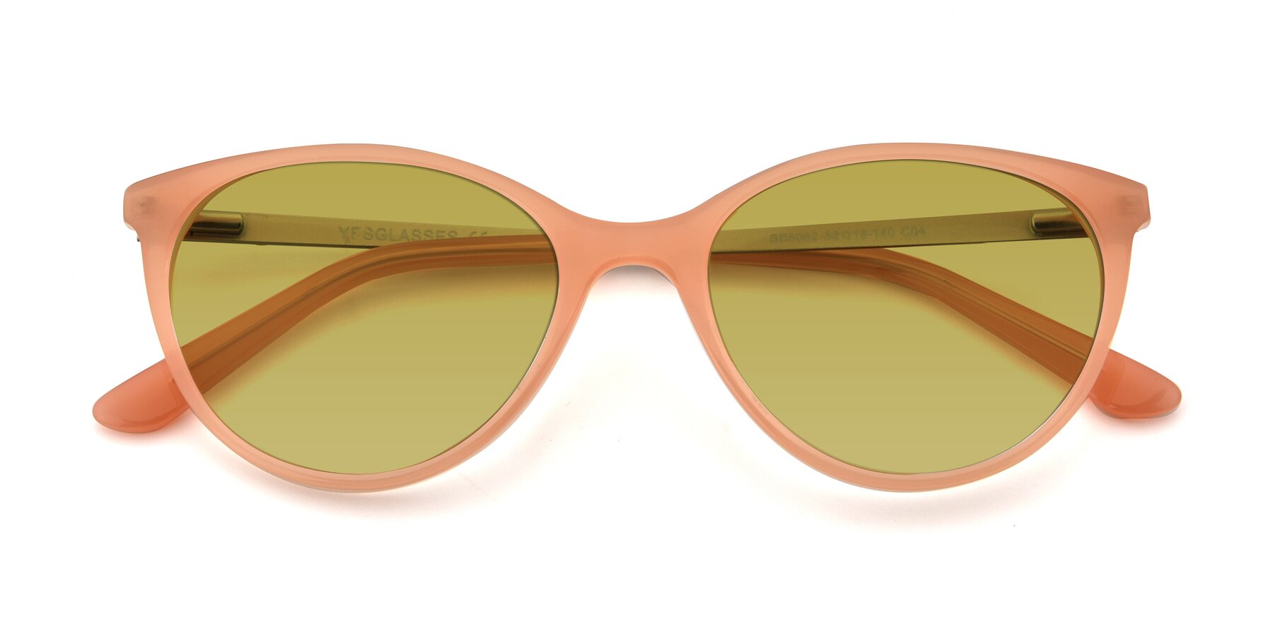 Folded Front of SR6062 in Pink with Champagne Tinted Lenses