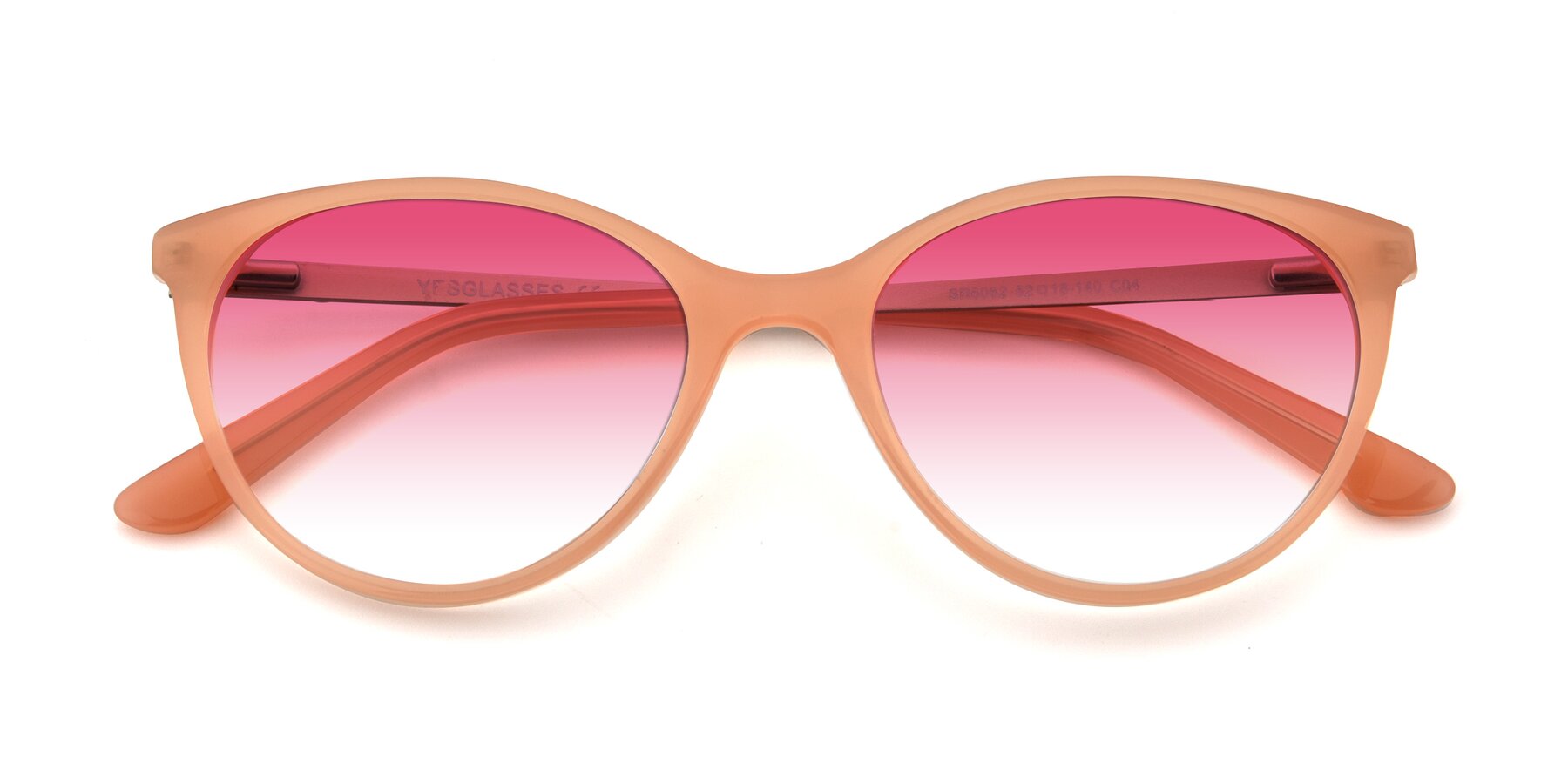 Folded Front of SR6062 in Pink with Pink Gradient Lenses