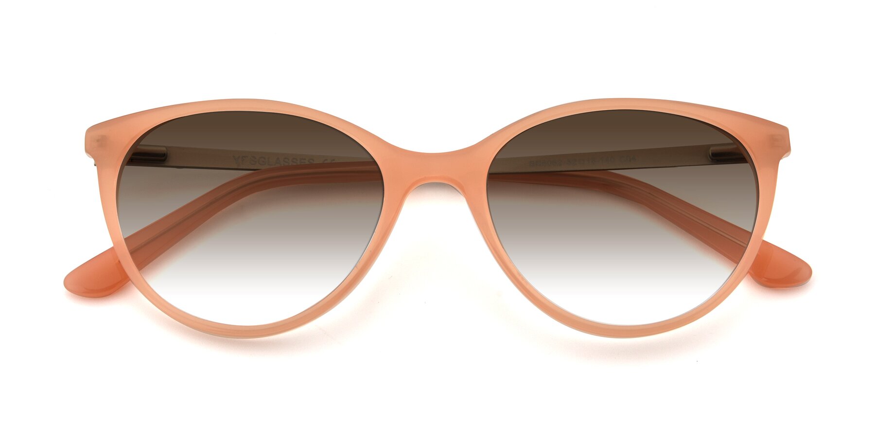 Folded Front of SR6062 in Pink with Brown Gradient Lenses