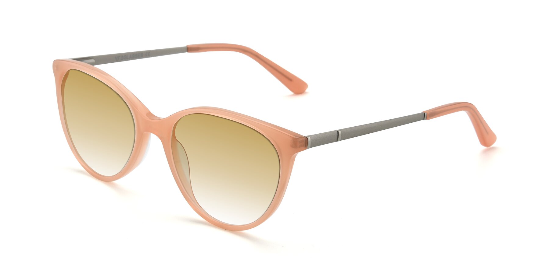 Angle of SR6062 in Pink with Champagne Gradient Lenses