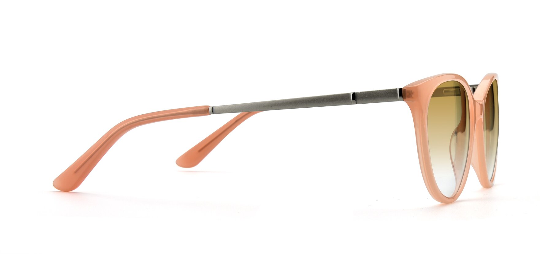 Side of SR6062 in Pink with Champagne Gradient Lenses