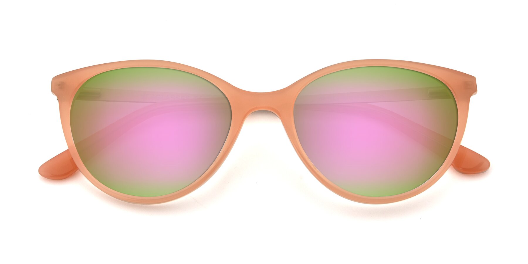 Folded Front of SR6062 in Pink with Pink Mirrored Lenses