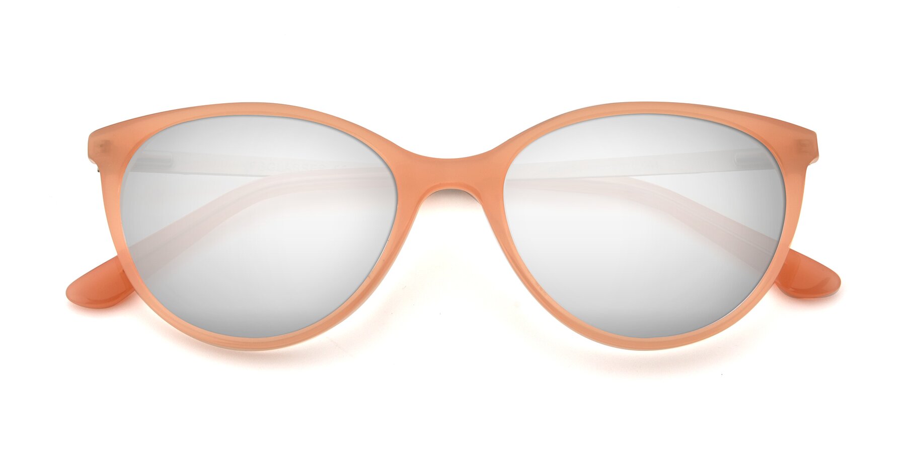 Folded Front of SR6062 in Pink with Silver Mirrored Lenses