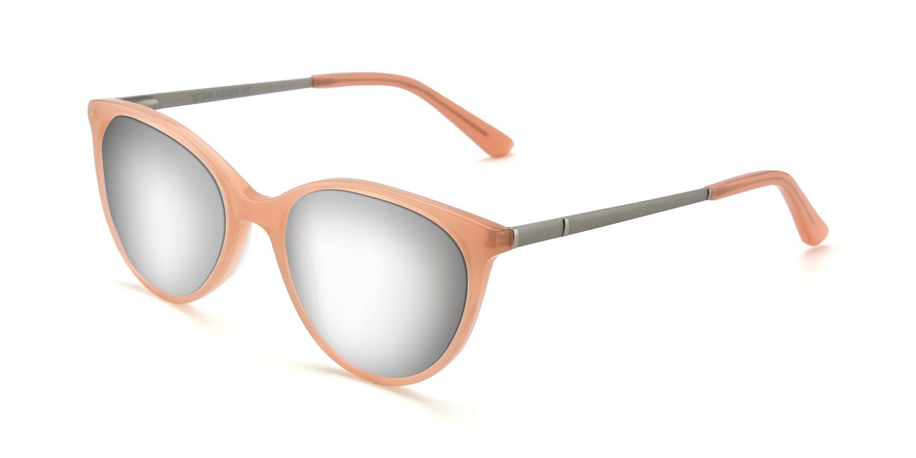 Angle of SR6062 in Pink with Silver Mirrored Lenses