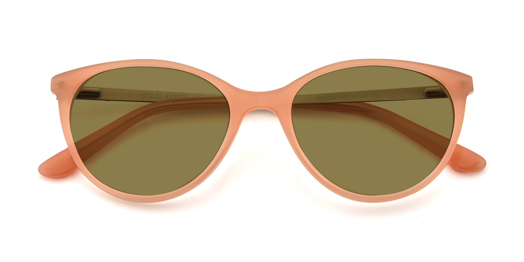 Folded Front of SR6062 in Pink with Brown Polarized Lenses