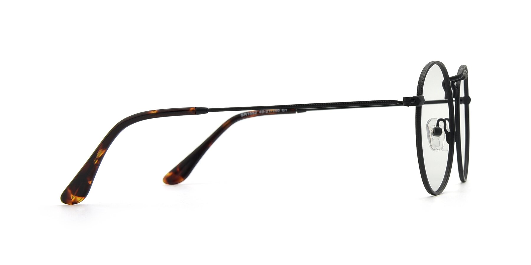 Side of SR1552 in Black with Clear Eyeglass Lenses