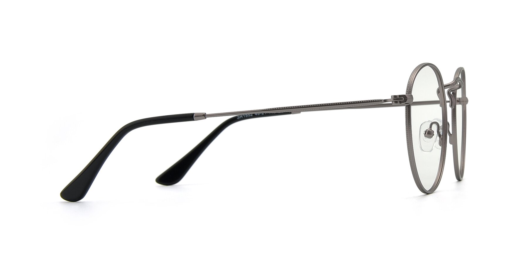 Side of SR1552 in Gunmetal with Clear Eyeglass Lenses