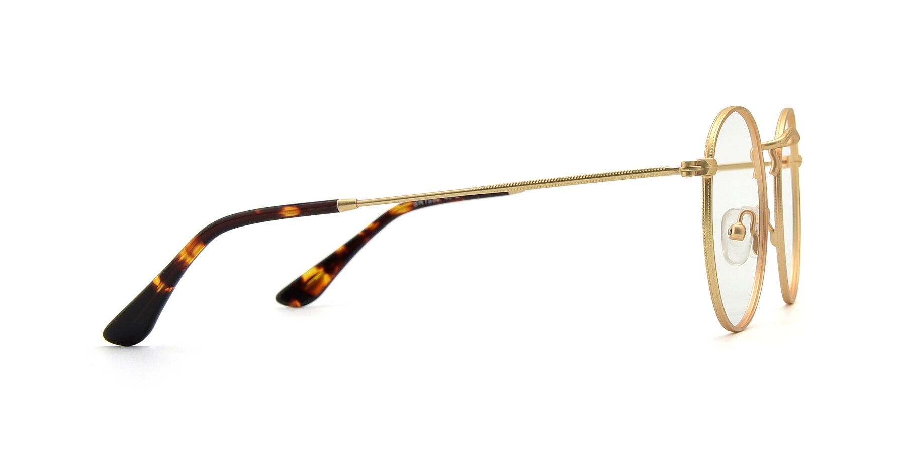 Side of SR1552 in Gold with Clear Reading Eyeglass Lenses