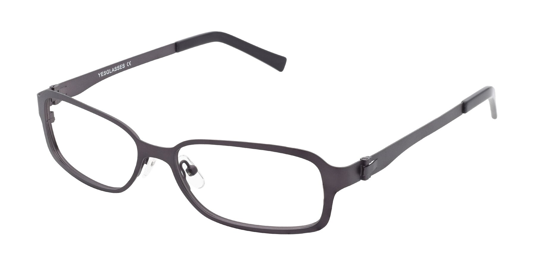 Angle of SR1535 in Gunmetal with Clear Reading Eyeglass Lenses