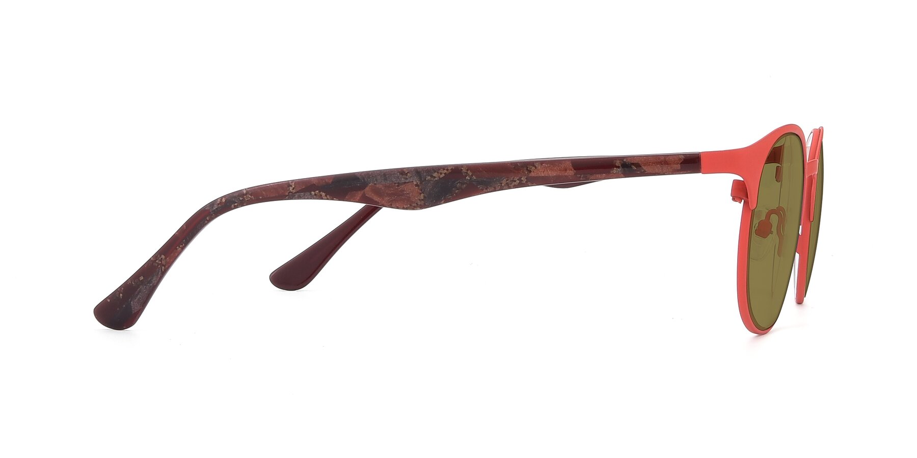 Side of SR8026 in Matte Red with Brown Polarized Lenses