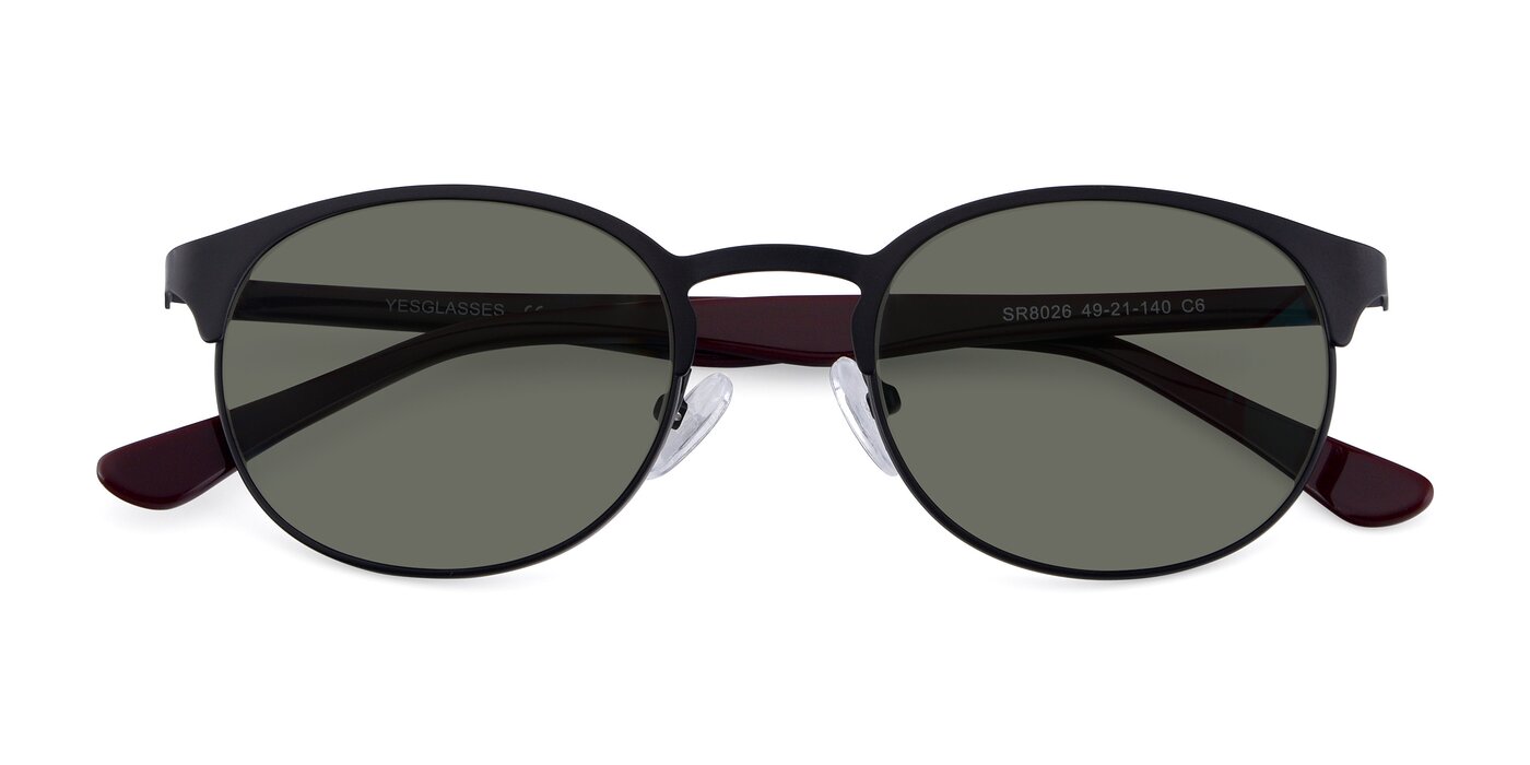 SR8026 - Black Polarized Sunglasses