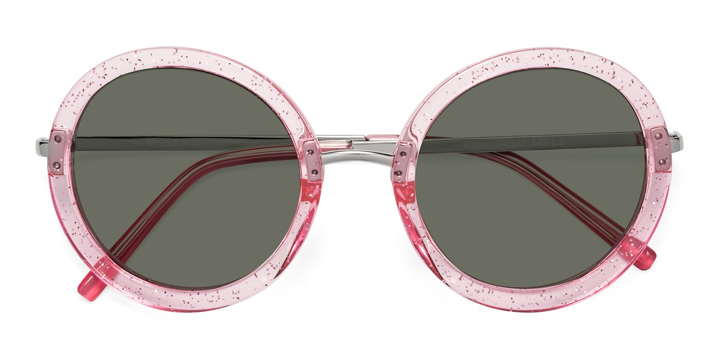 Bloom - Transparent Pearl Pink Polarized Sunglasses