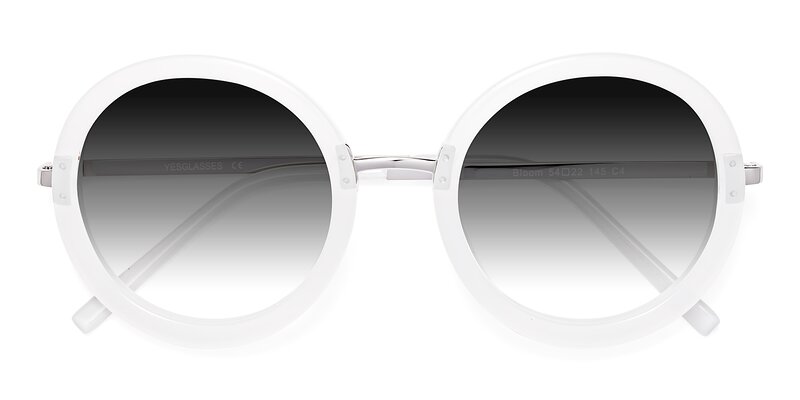 Bloom - Transparent Glacier Grey Gradient Sunglasses