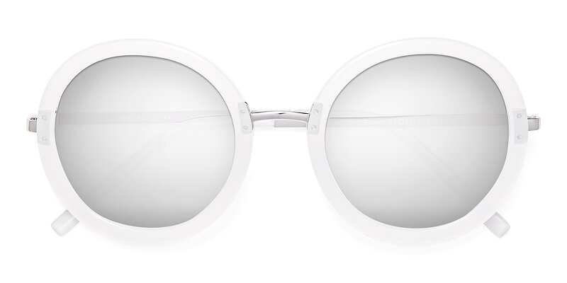 Bloom - Transparent Glacier Grey Flash Mirrored Sunglasses