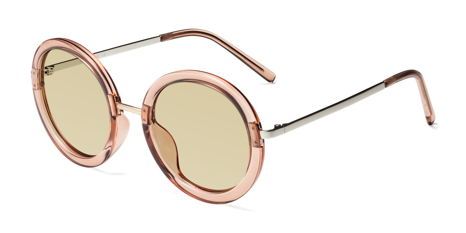 Angle of Bloom in Caramel with Light Champagne Tinted Lenses