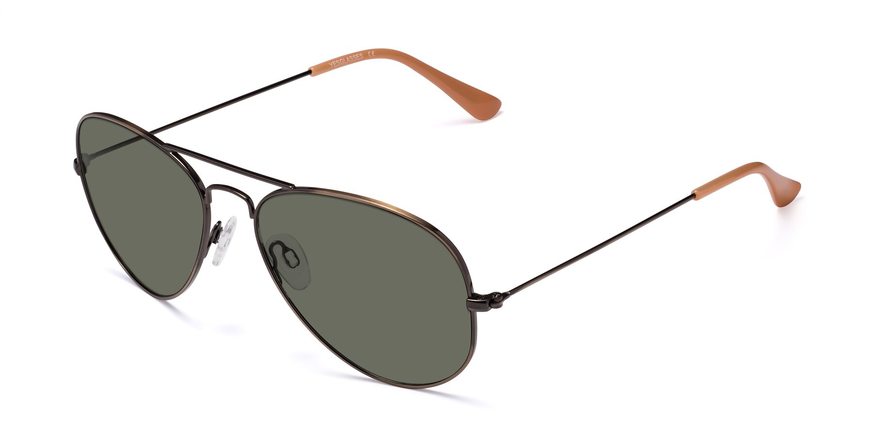 Angle of Yesterday in Antique Bronze with Gray Polarized Lenses
