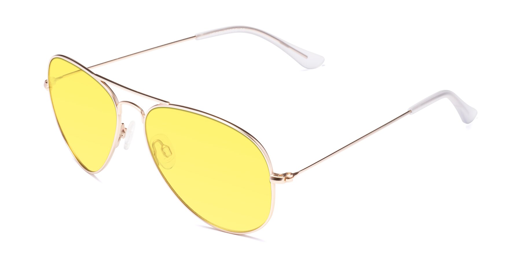 Angle of Yesterday in Jet Gold with Medium Yellow Tinted Lenses