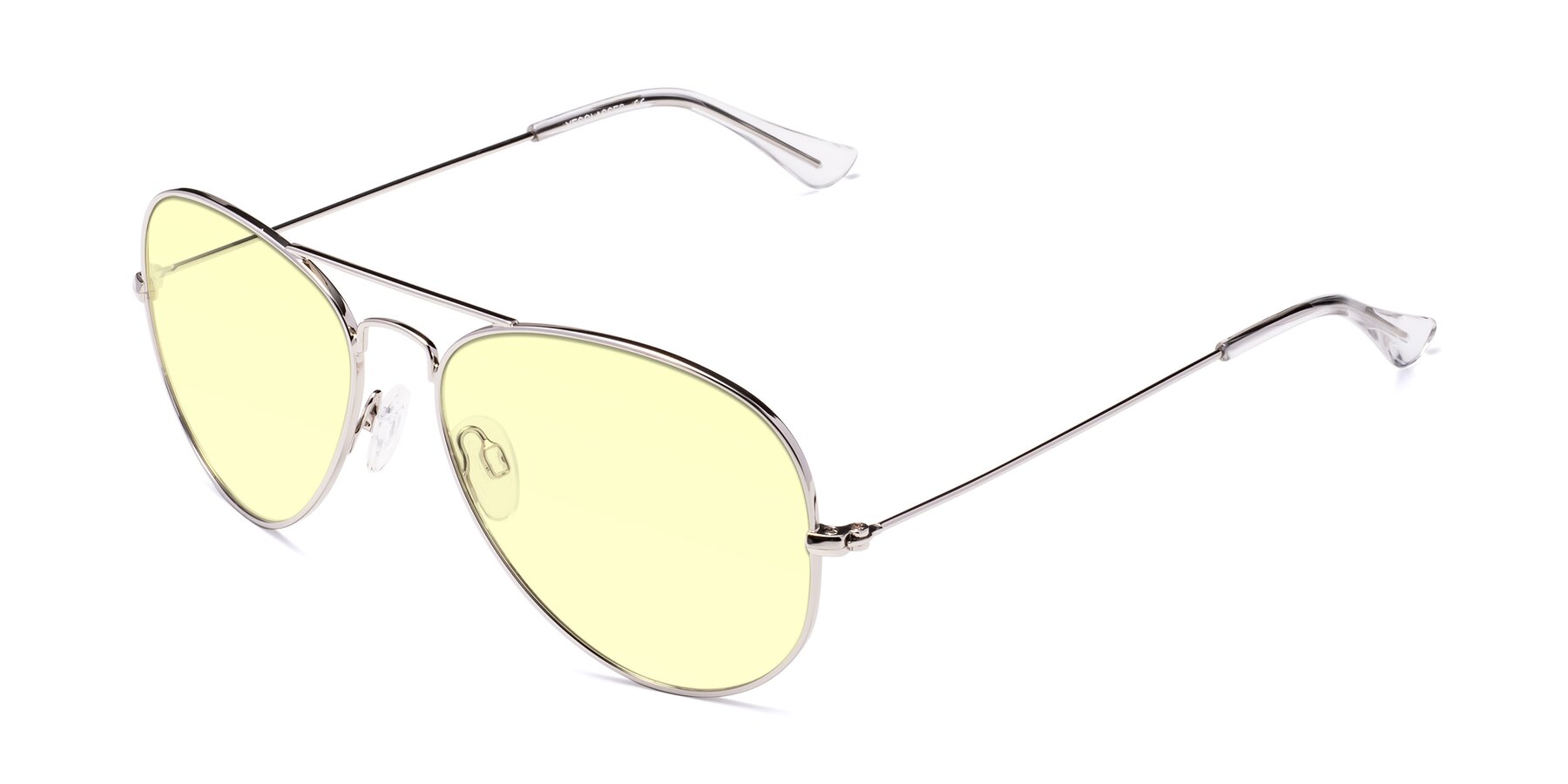 Angle of Yesterday in Silver with Light Yellow Tinted Lenses