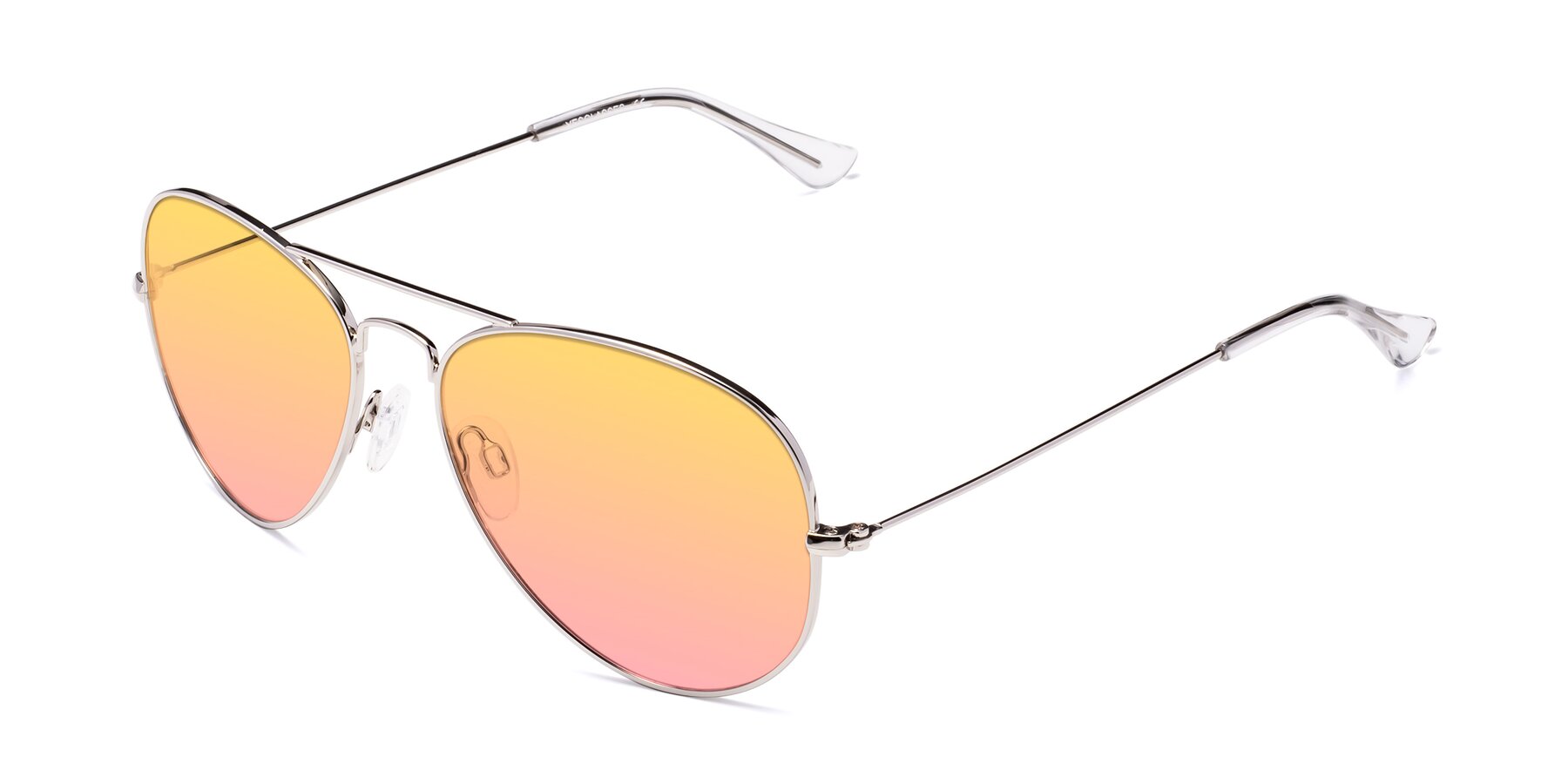 Angle of Yesterday in Silver with Yellow / Pink Gradient Lenses