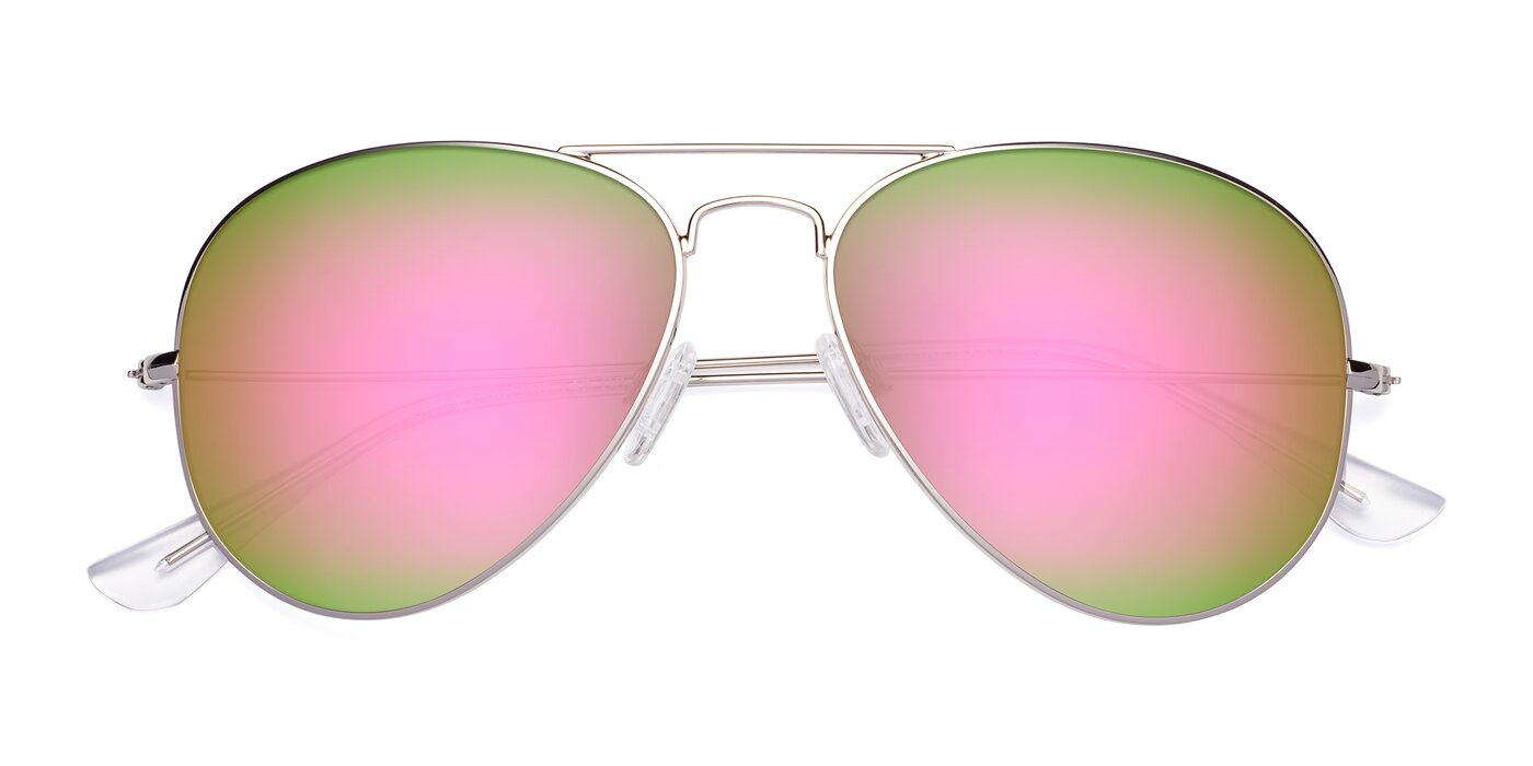 Yesterday - Silver Flash Mirrored Sunglasses