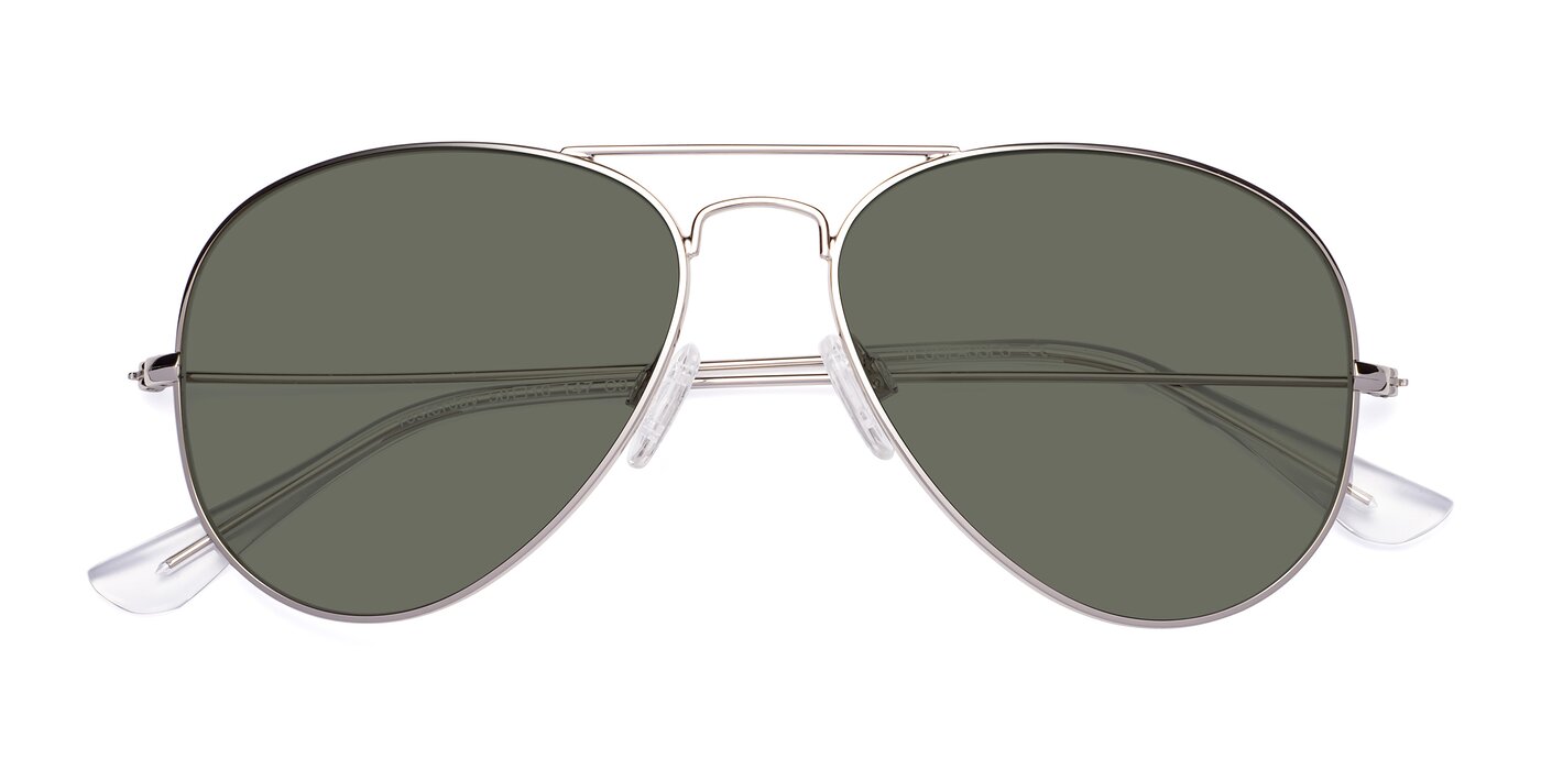 Yesterday - Silver Polarized Sunglasses