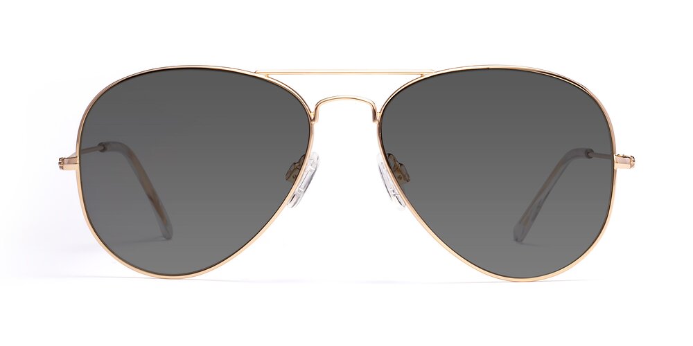 Yesterday - Shiny Gold Tinted Sunglasses