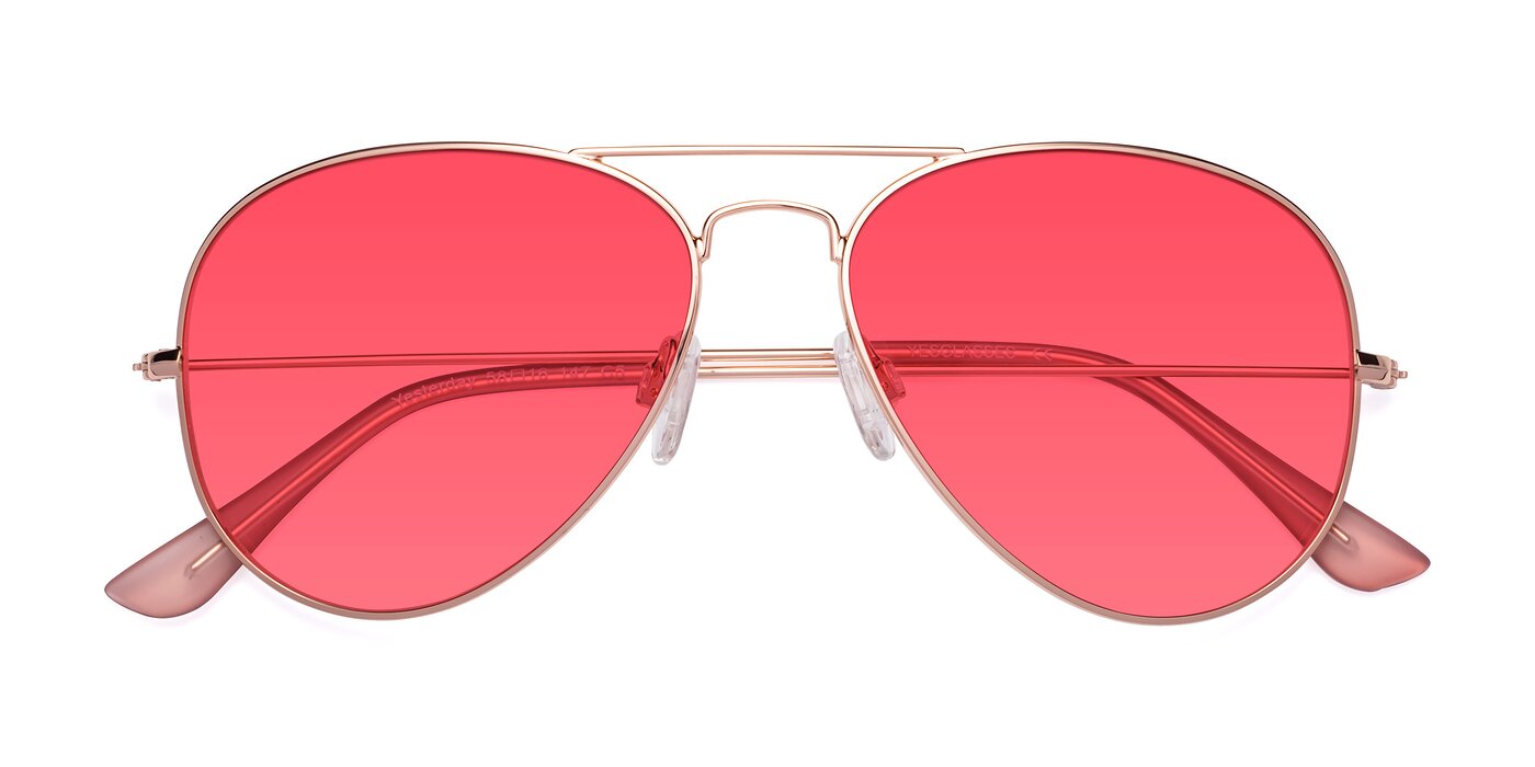 Yesterday - Rose Gold Tinted Sunglasses