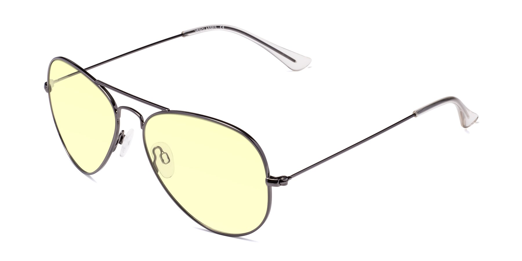 Angle of Yesterday in Gunmetal with Light Yellow Tinted Lenses