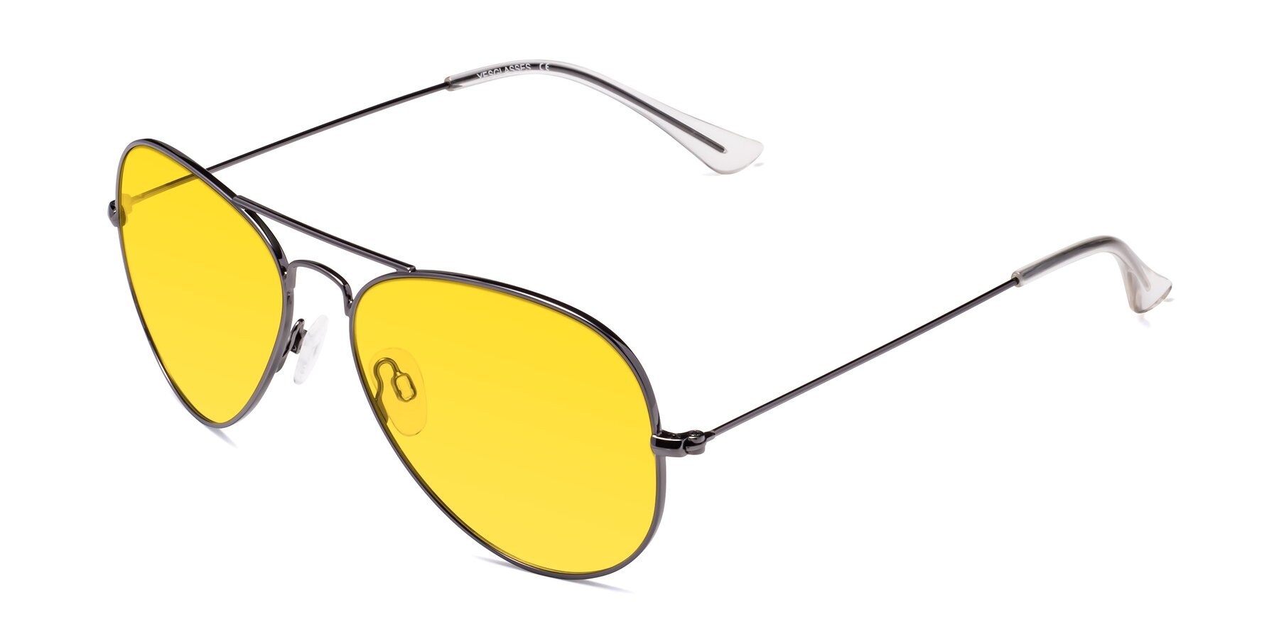 Angle of Yesterday in Gunmetal with Yellow Tinted Lenses
