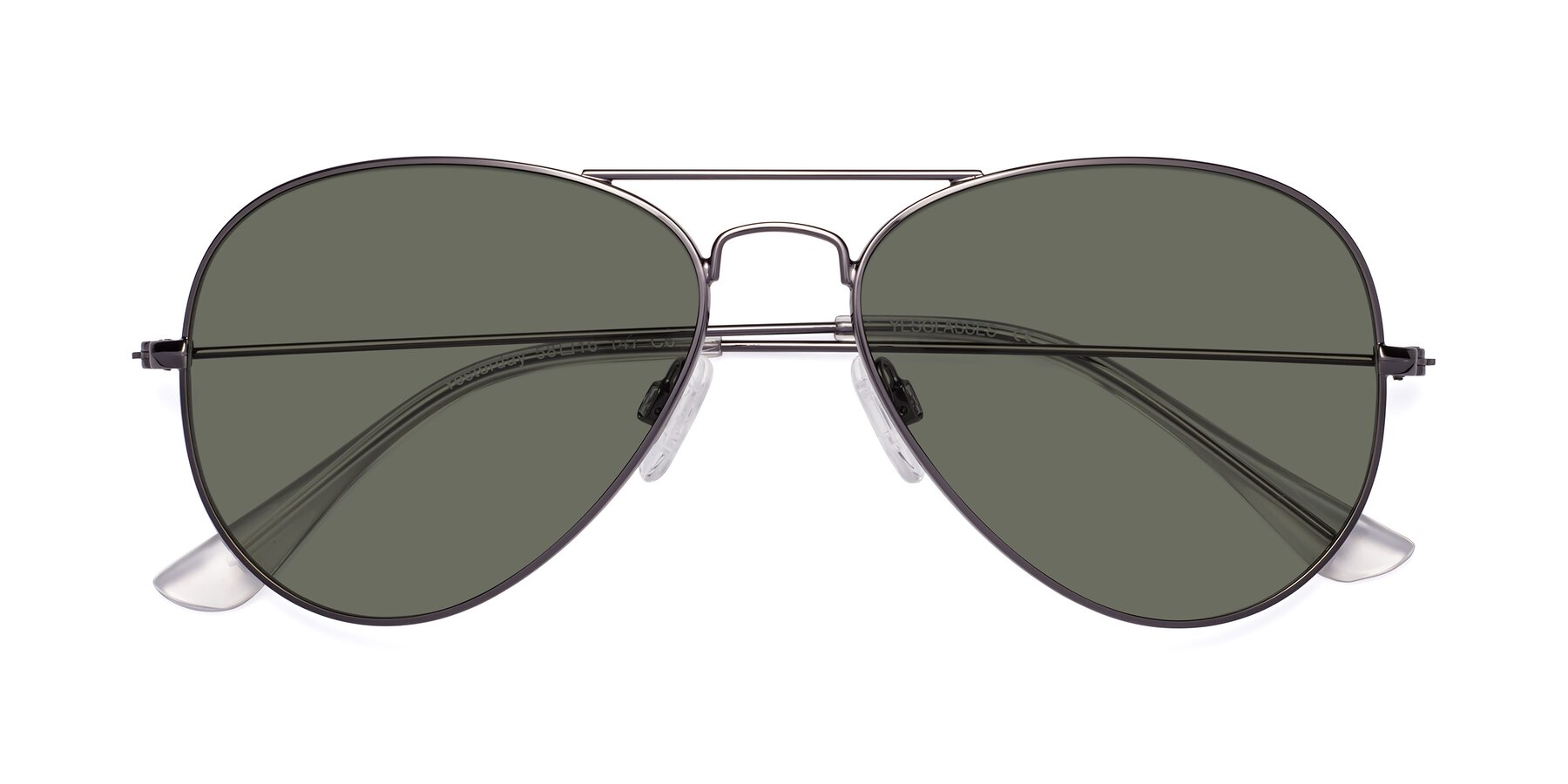 Folded Front of Yesterday in Gunmetal with Gray Polarized Lenses