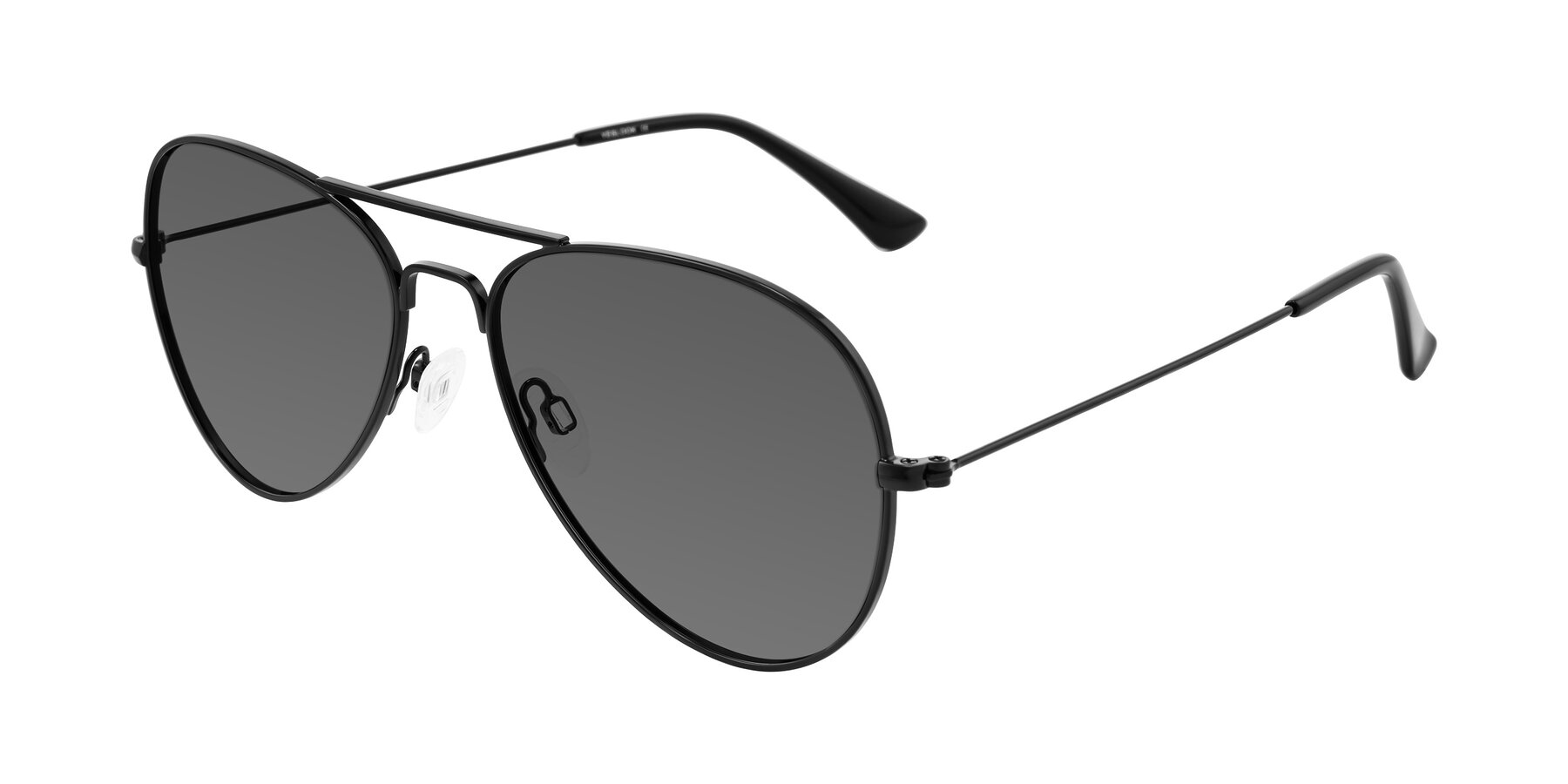 Angle of Yesterday in Black with Medium Gray Tinted Lenses