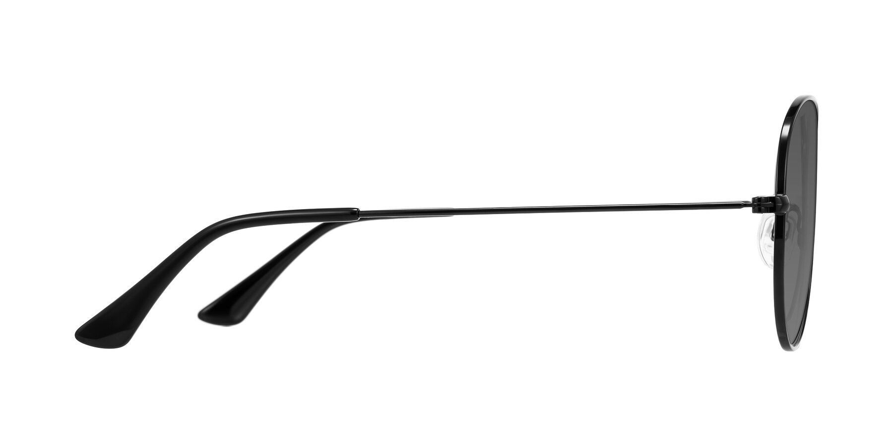 Side of Yesterday in Black with Medium Gray Tinted Lenses