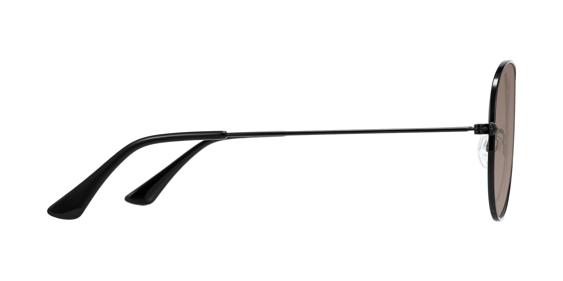 Side of Yesterday in Black with Medium Brown Tinted Lenses