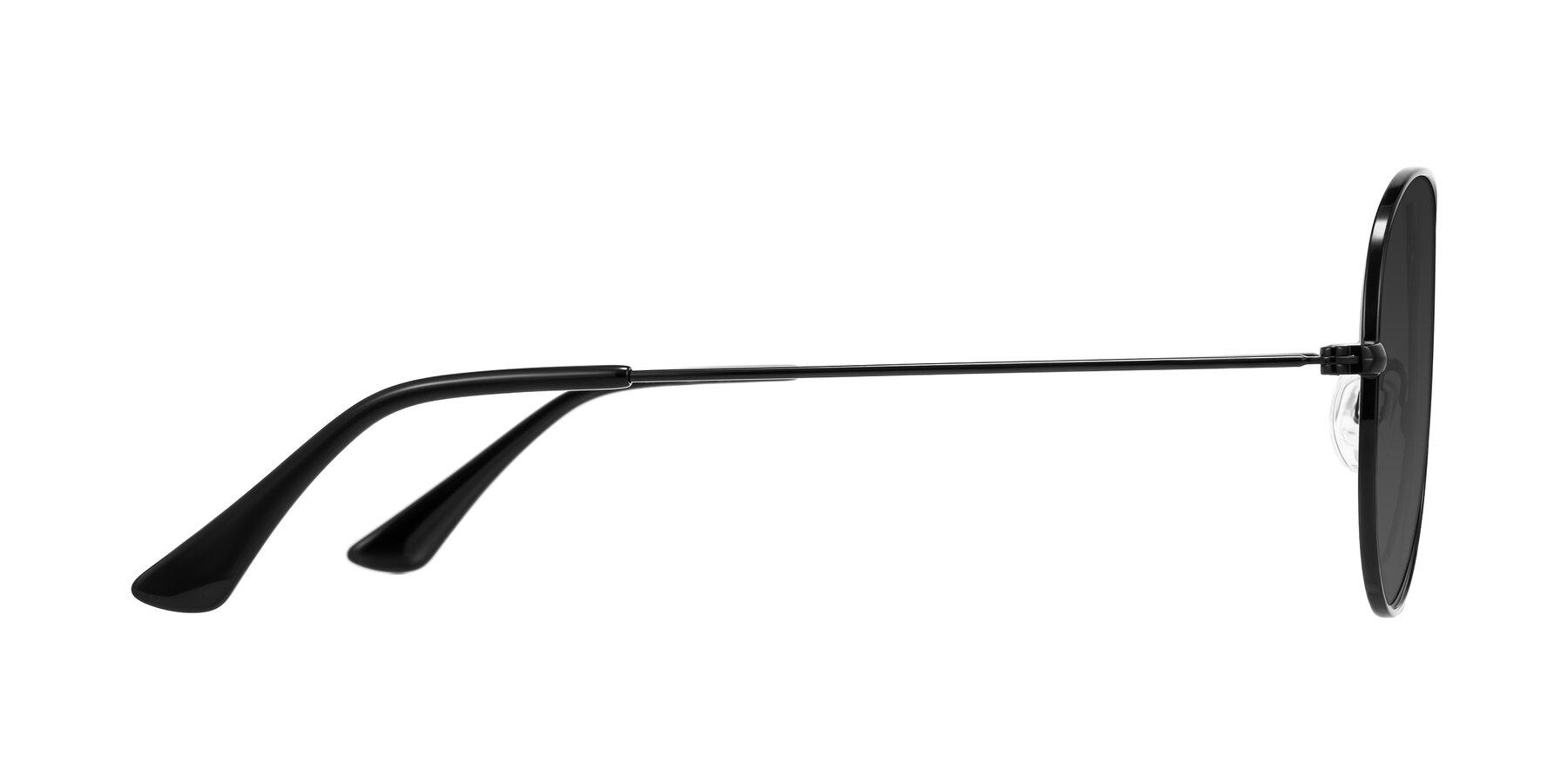 Side of Yesterday in Black with Gray Tinted Lenses