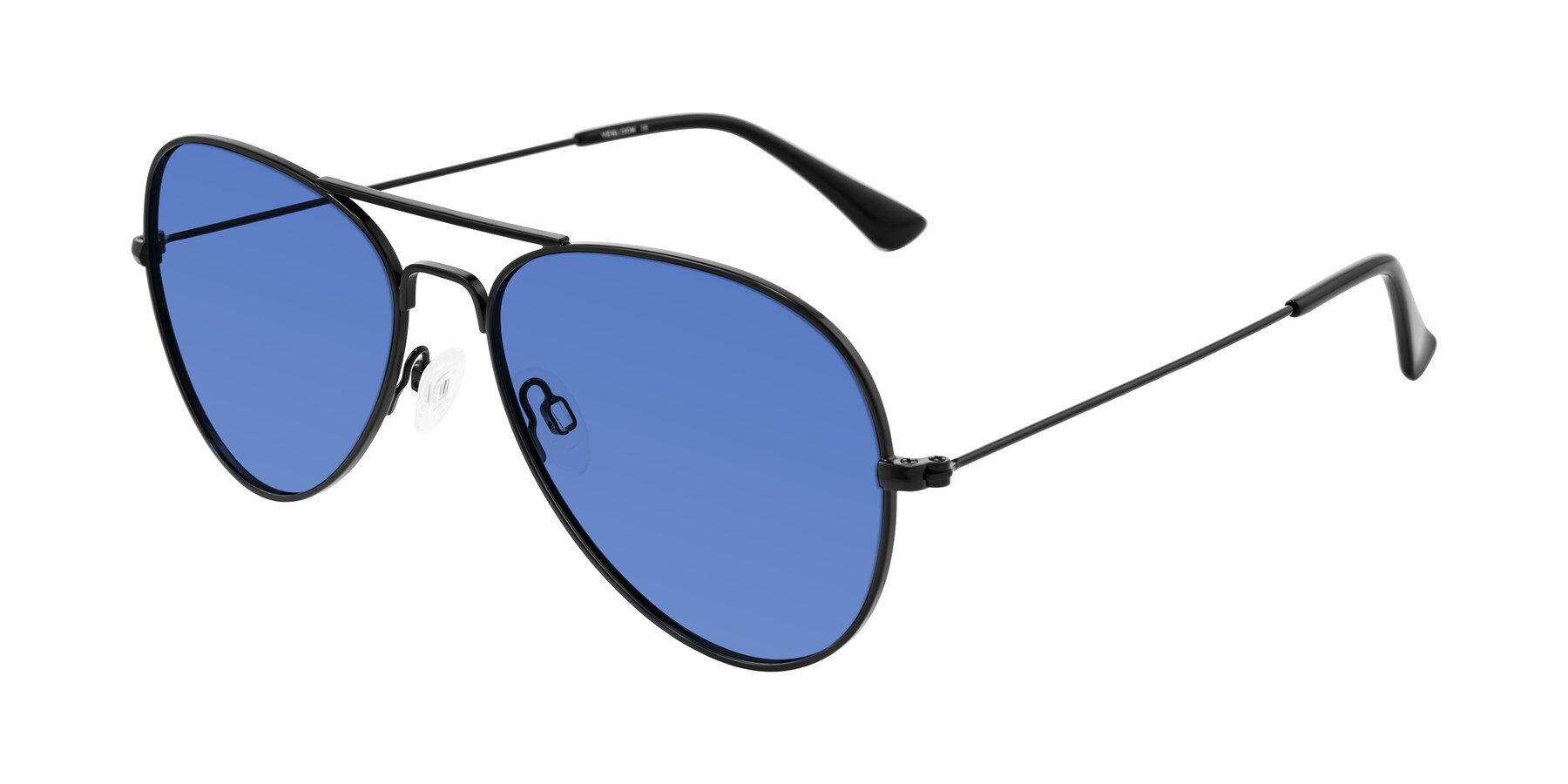 Angle of Yesterday in Black with Blue Tinted Lenses
