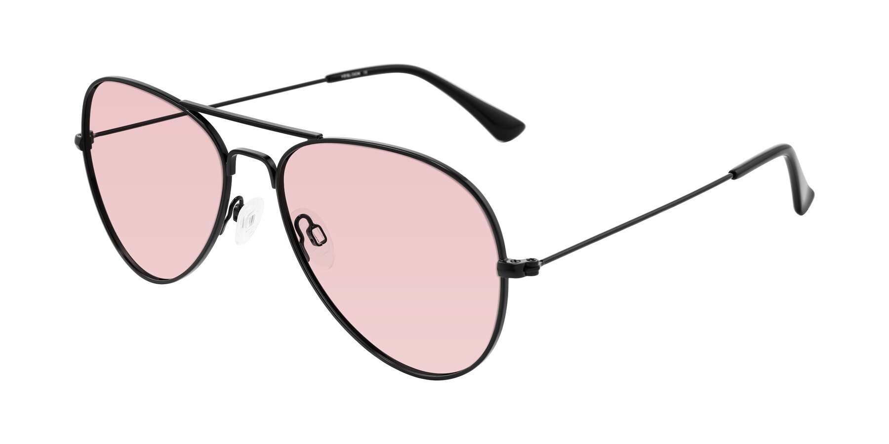 Angle of Yesterday in Black with Light Garnet Tinted Lenses
