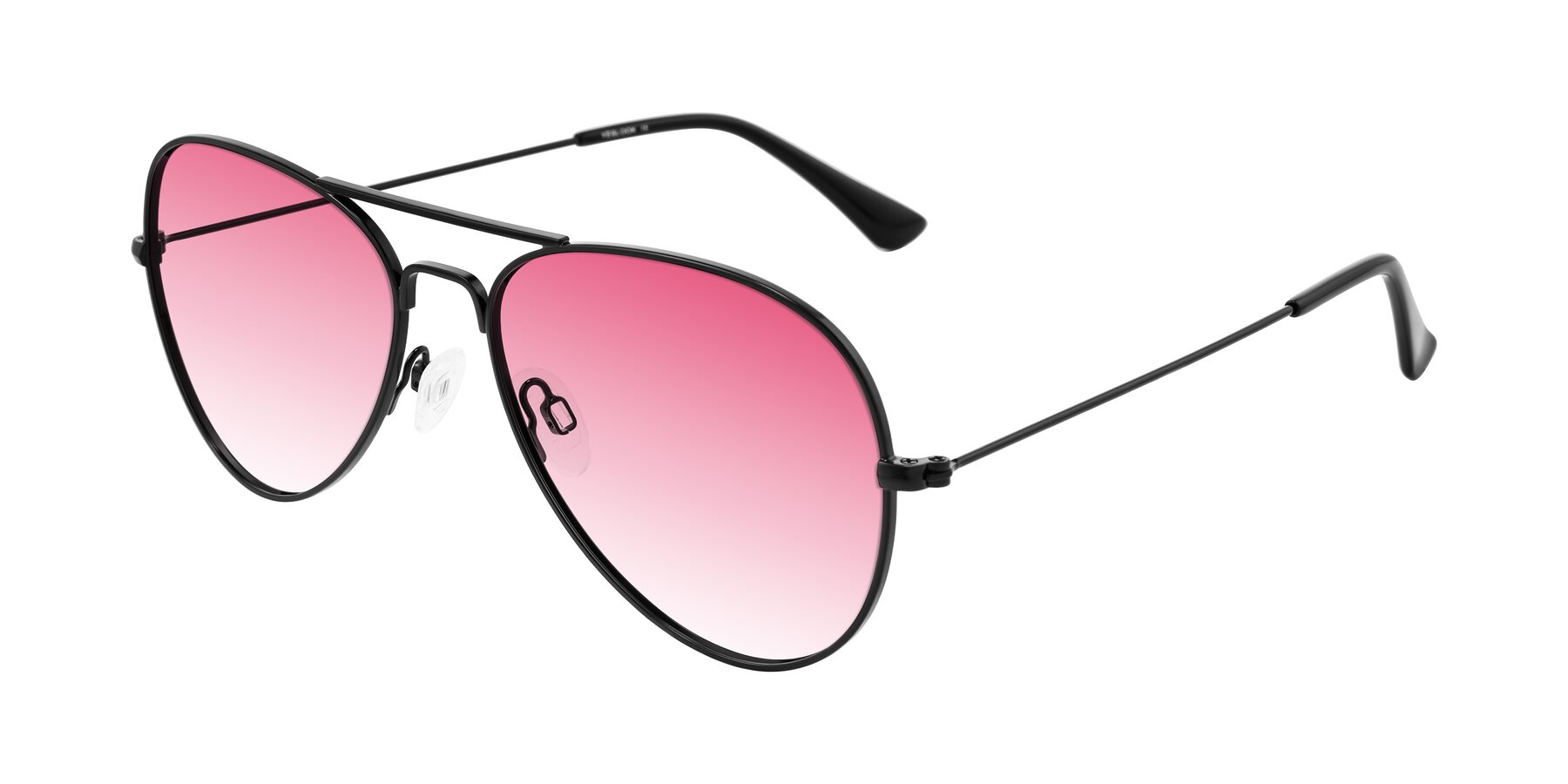Angle of Yesterday in Black with Pink Gradient Lenses