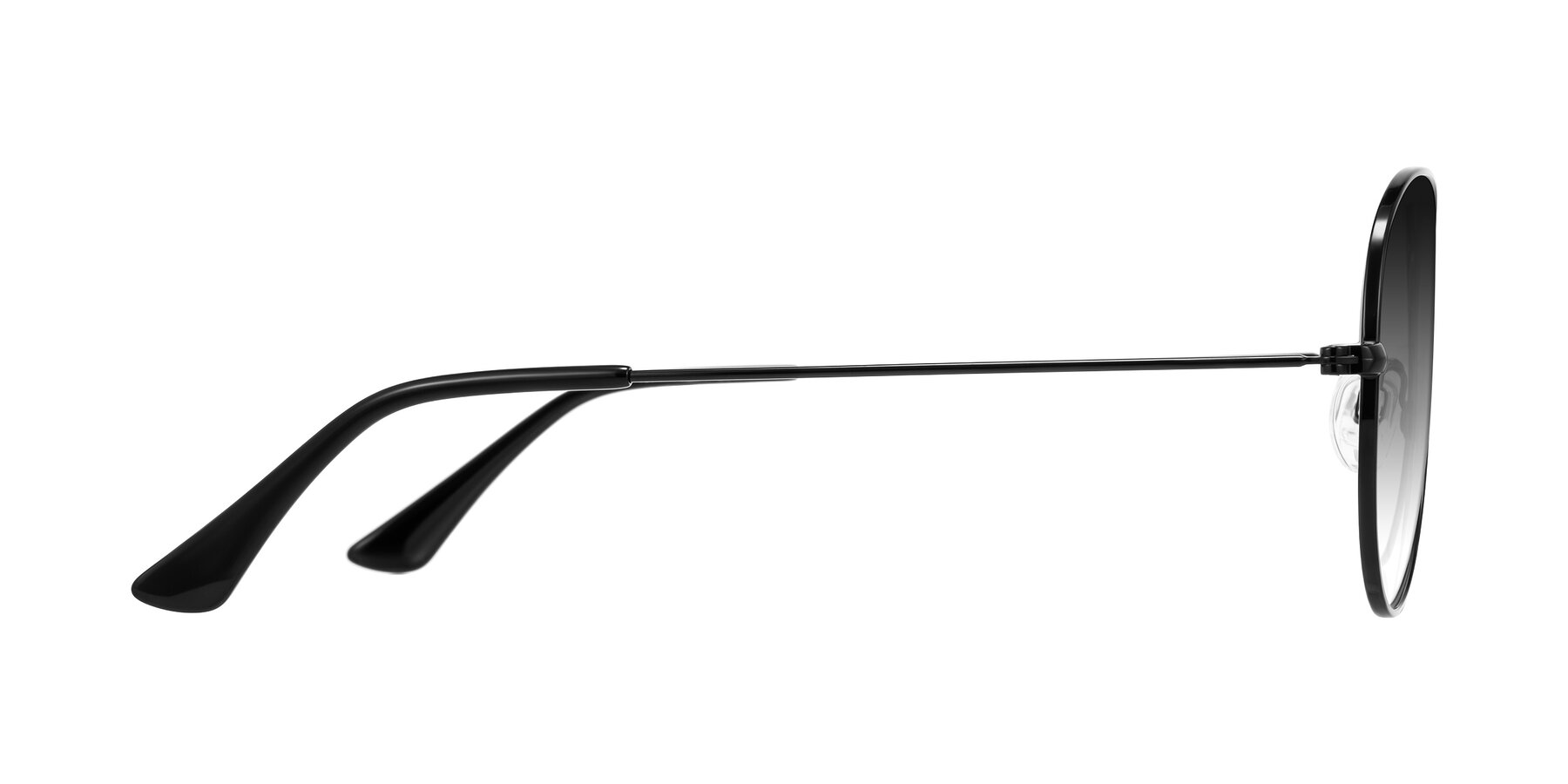 Side of Yesterday in Black with Gray Gradient Lenses