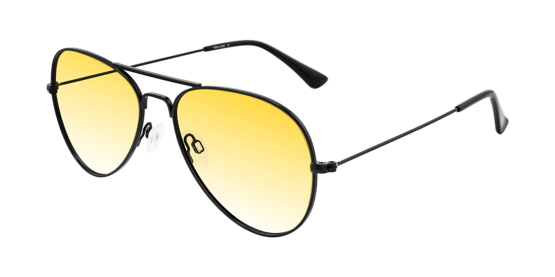 Angle of Yesterday in Black with Yellow Gradient Lenses
