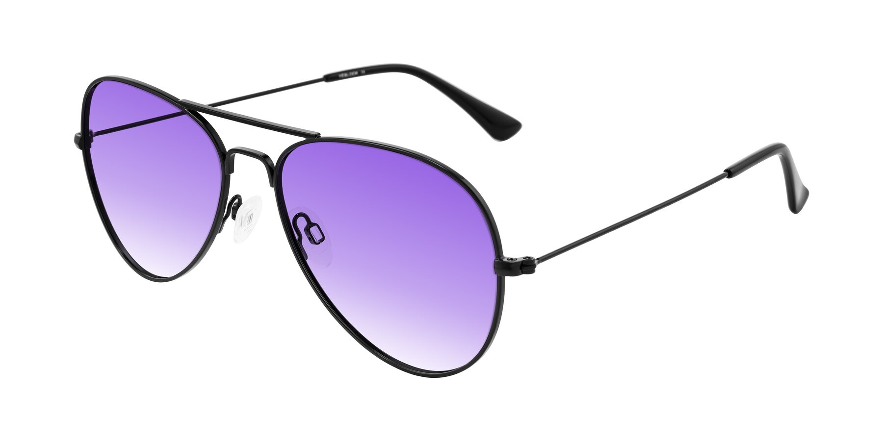 Angle of Yesterday in Black with Purple Gradient Lenses