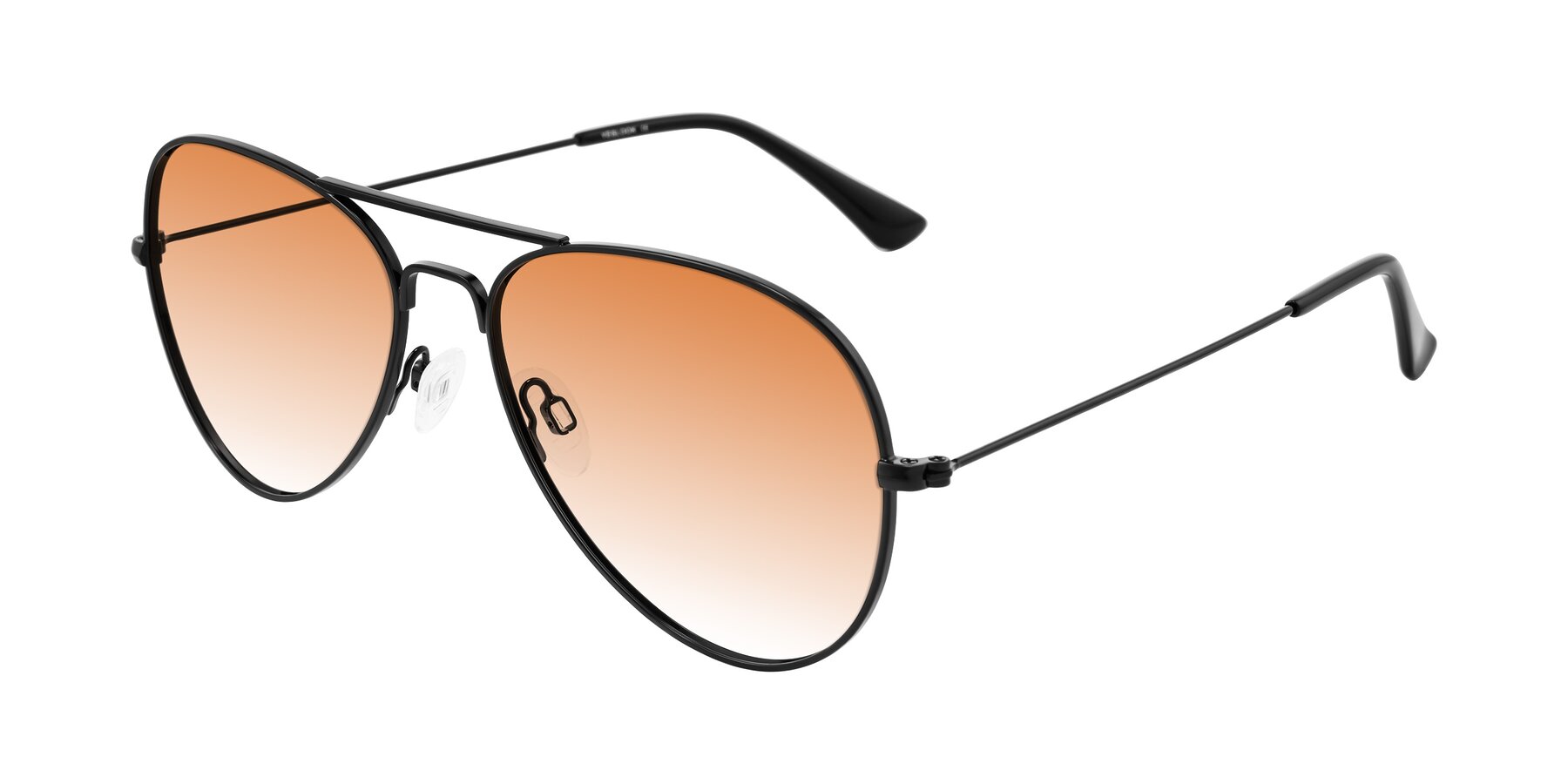 Angle of Yesterday in Black with Orange Gradient Lenses