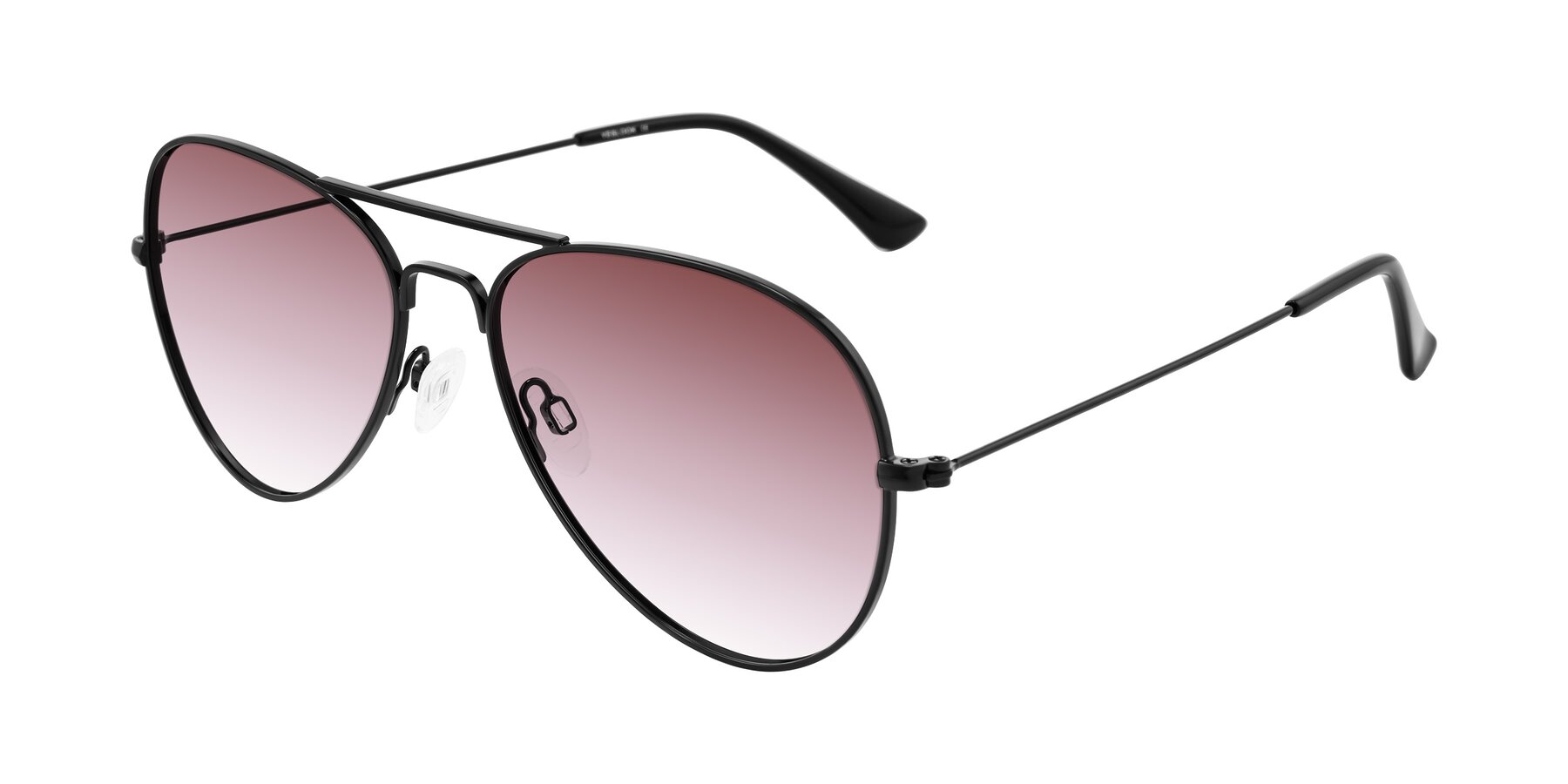 Angle of Yesterday in Black with Garnet Gradient Lenses