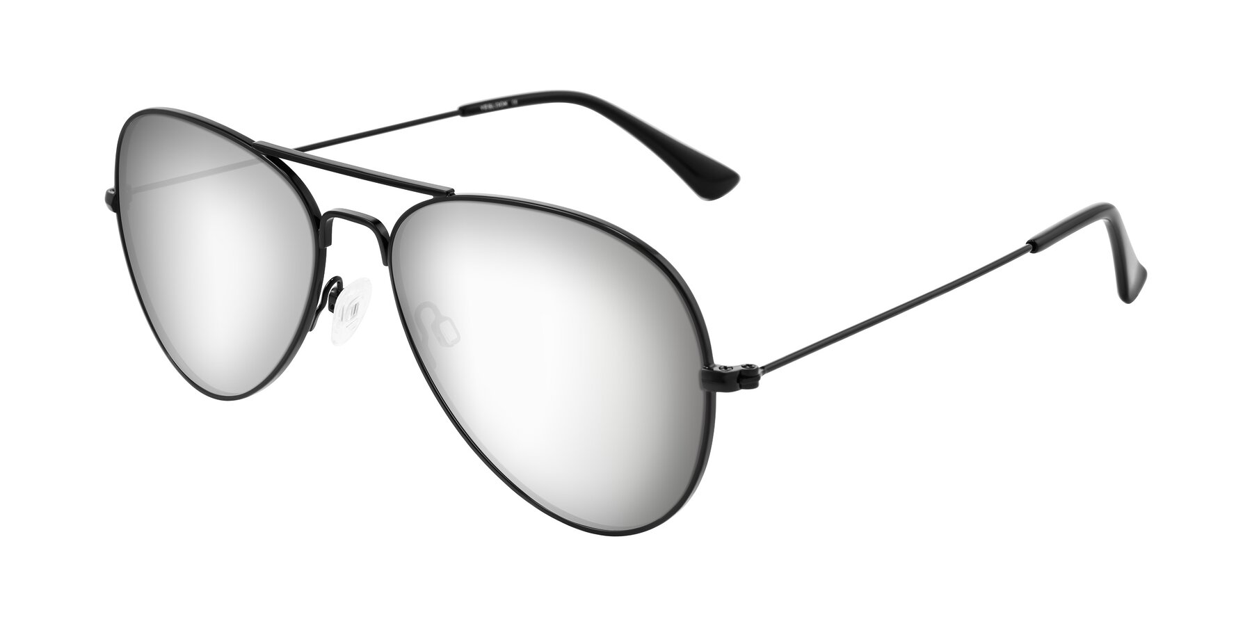 Angle of Yesterday in Black with Silver Mirrored Lenses