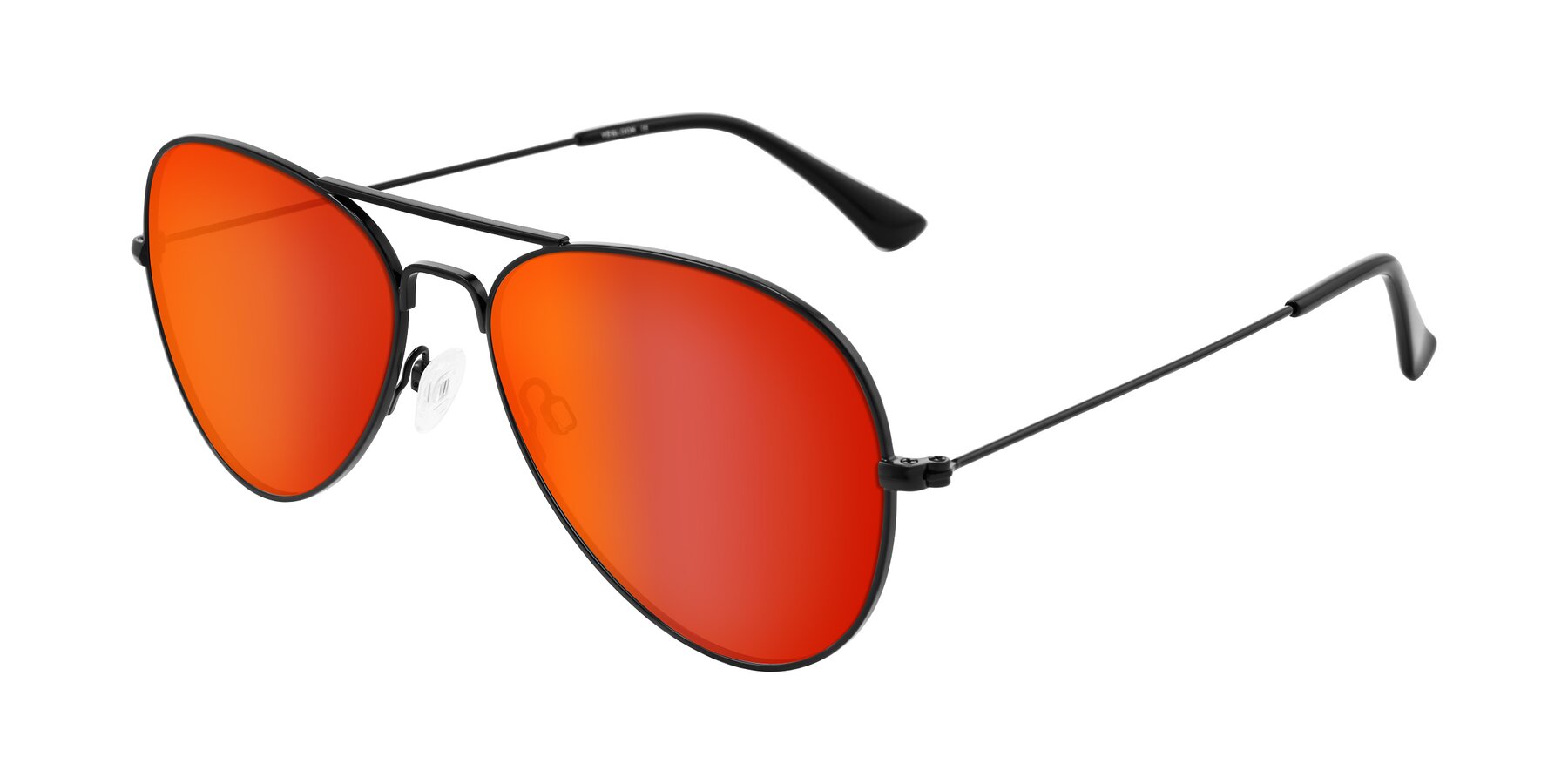 Angle of Yesterday in Black with Red Gold Mirrored Lenses