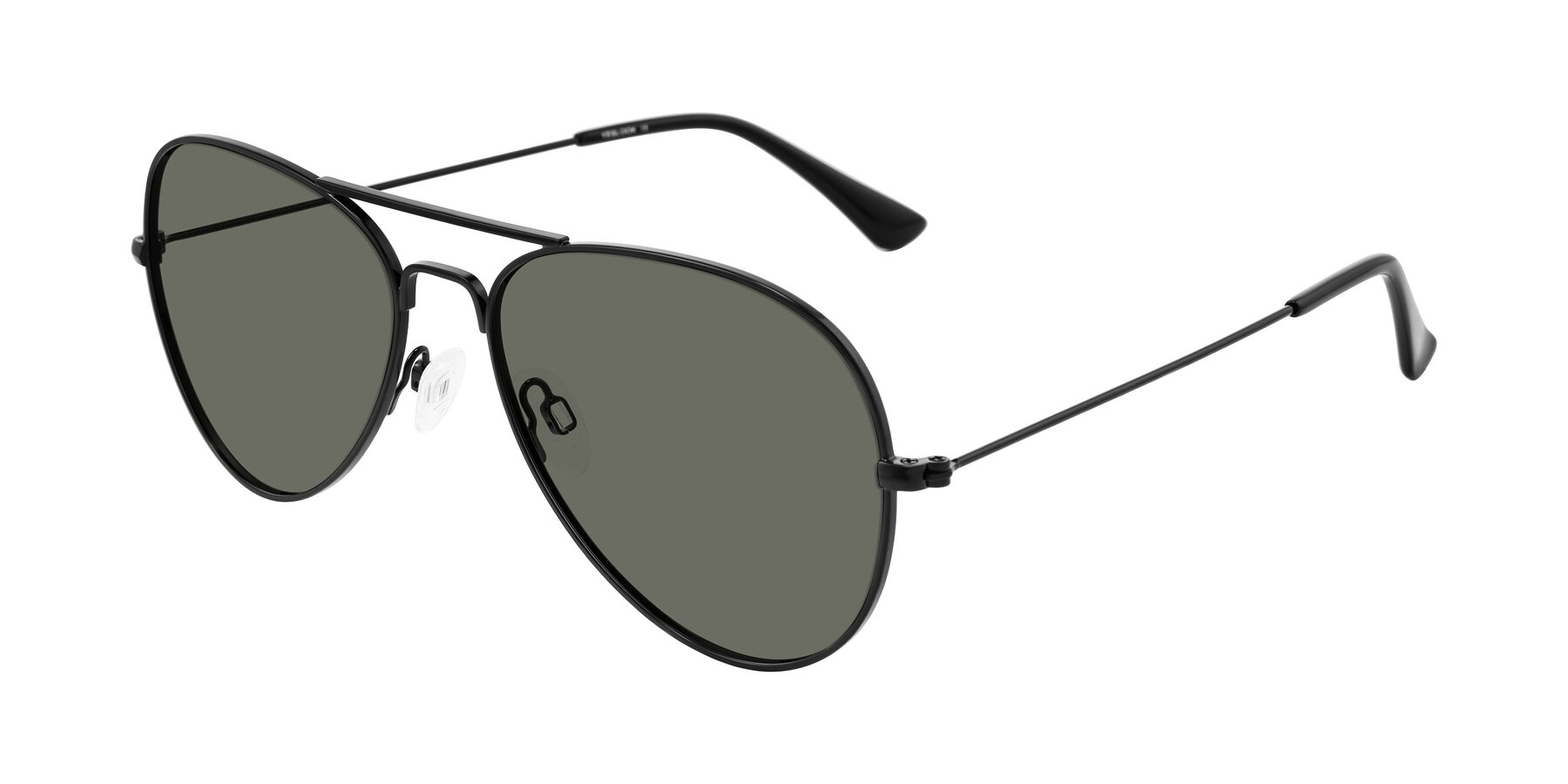Angle of Yesterday in Black with Gray Polarized Lenses