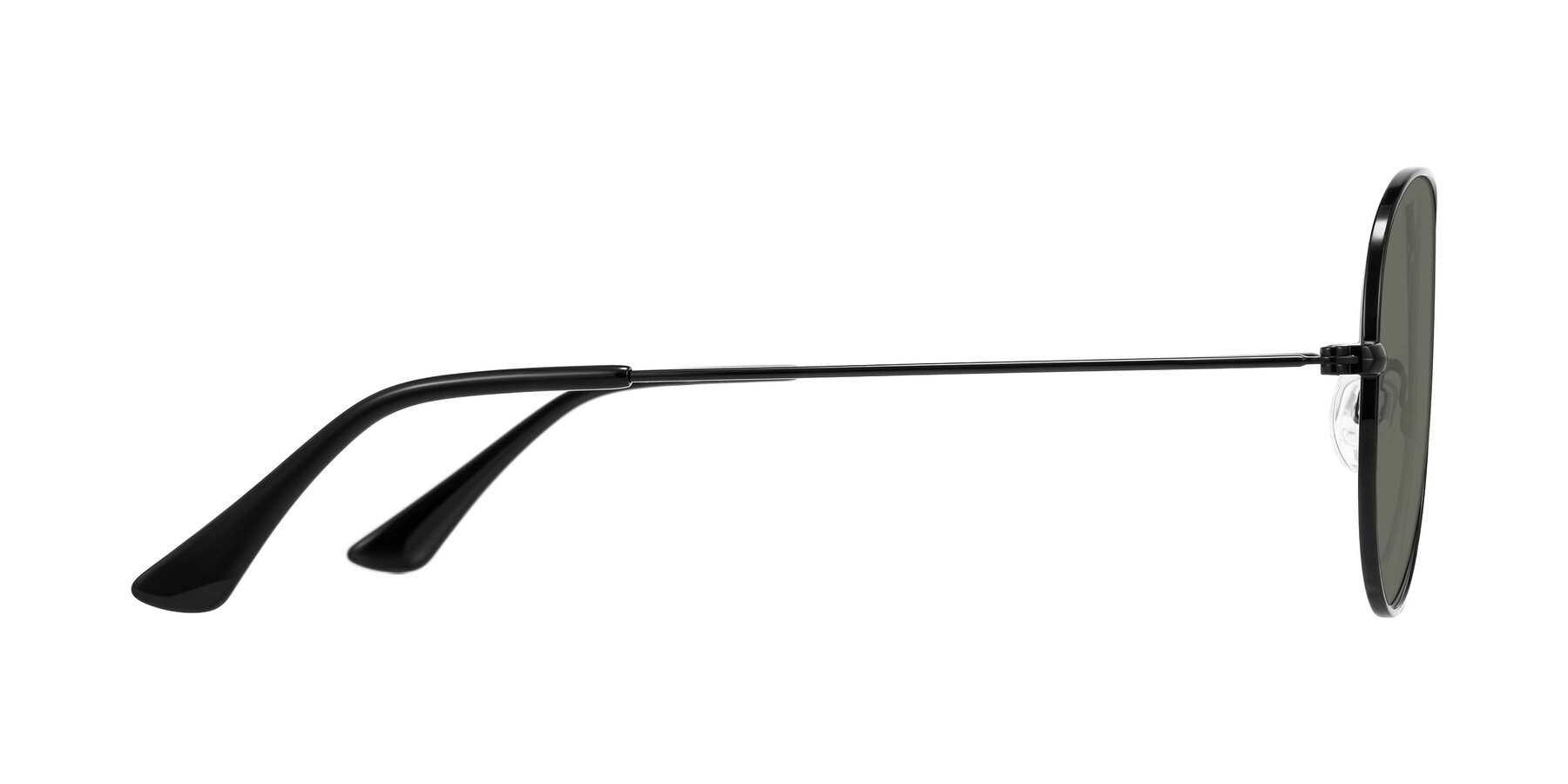 Side of Yesterday in Black with Gray Polarized Lenses