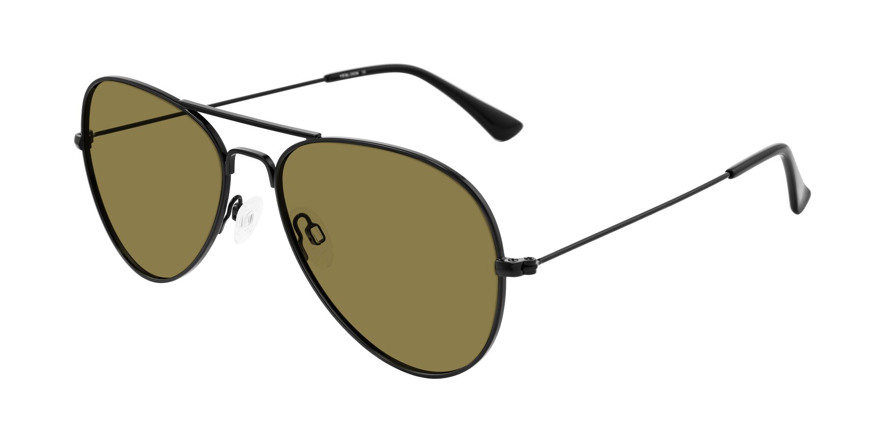 Angle of Yesterday in Black with Brown Polarized Lenses