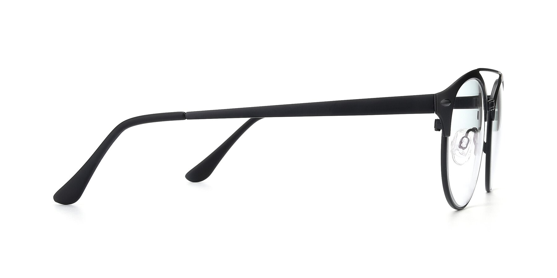 Side of SSR183 in Black with Clear Reading Eyeglass Lenses