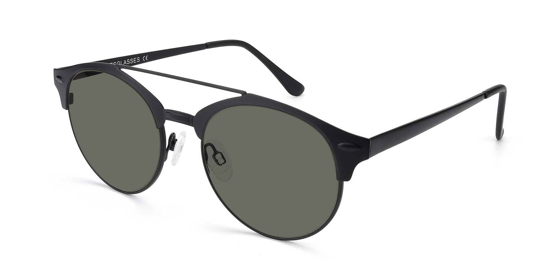 Angle of SSR183 in Black with Gray Polarized Lenses