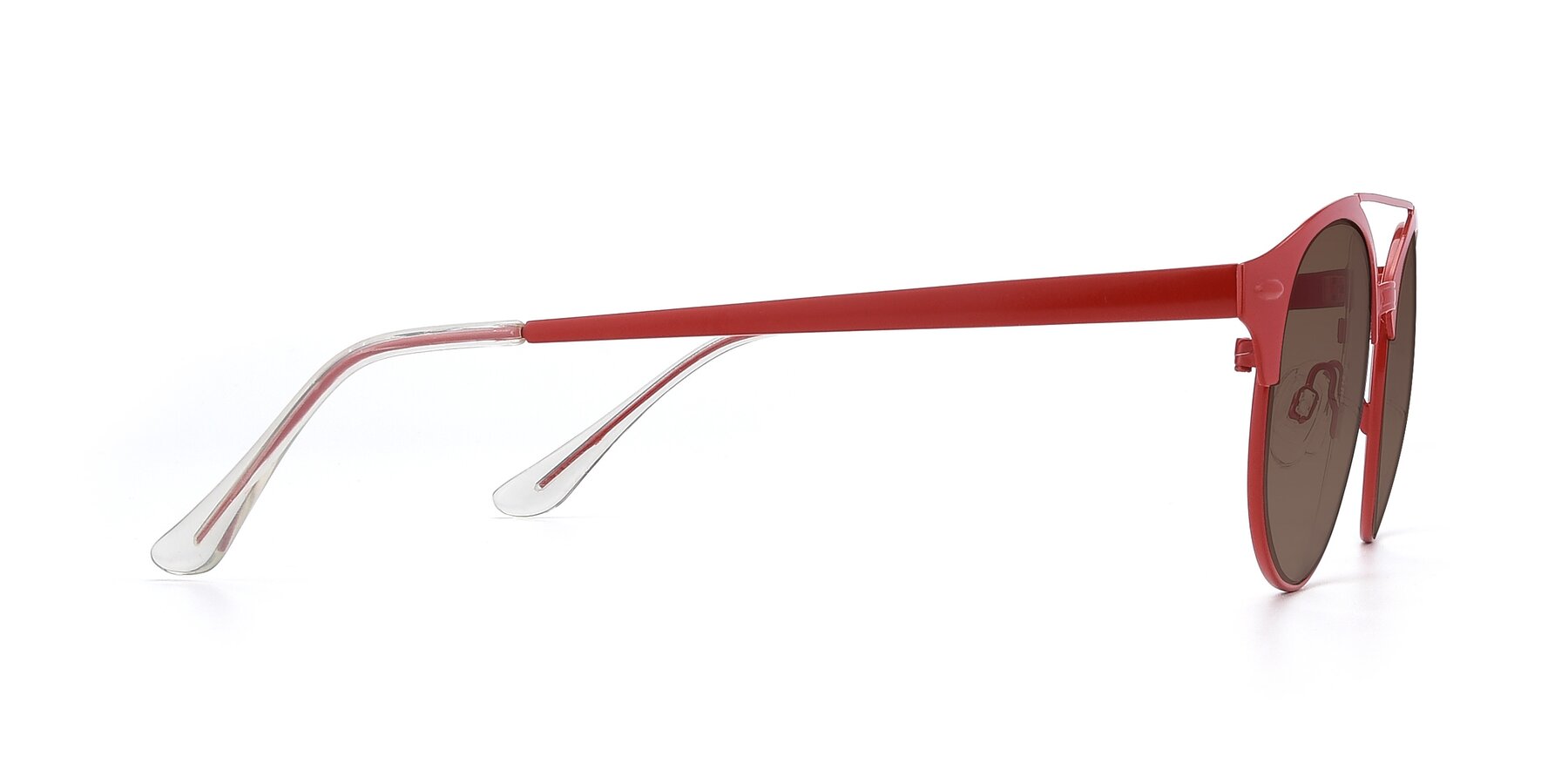 Side of SSR183 in Red with Brown Tinted Lenses